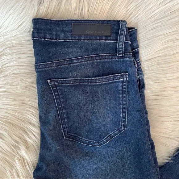 Calvin Klein Dark Wash Slim Boyfriend Jeans - Picture 2 of 12